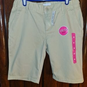 Girl's Khaki Uniform Shorts